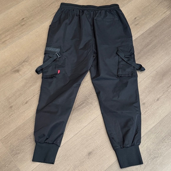 Niepce Unisex Techwear Matte Black Pants Streetwear Urban Casual Trouser Joggers - Picture 4 of 13